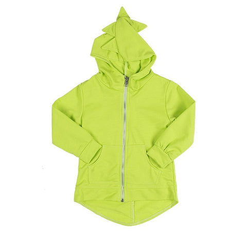 Pudcoco Baby Coat 1Y-7Y Kids Boys Girls Long Sleeve Dinosaur Animals Coat Hooded Outerwear