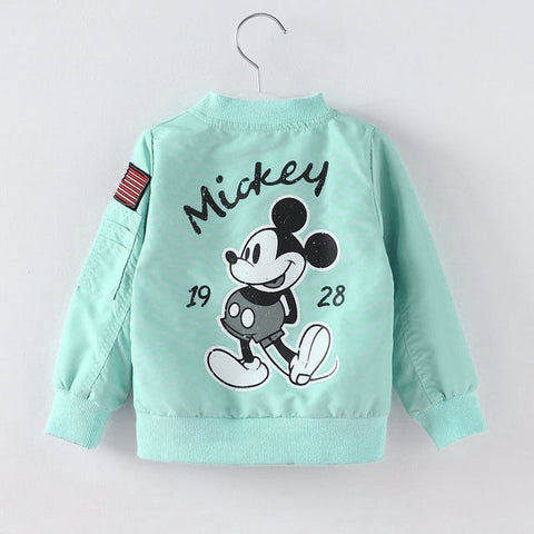 2019 Mickey Denim Jacket For Boys Fashion Coats Children Clothing Autumn Baby Girls Clothes Outerwear Cartoon Jean Jackets Coat