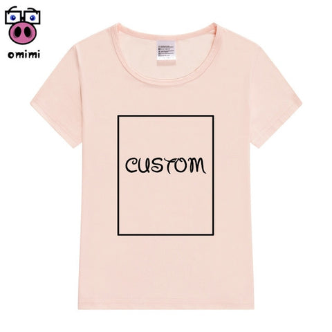 Your OWN Design Brand Logo/Picture Custom Little Boy Girl DIY Cotton T shirt Kid Short sleeve Casual T-shirt Children clothes