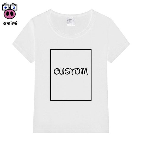 Your OWN Design Brand Logo/Picture Custom Little Boy Girl DIY Cotton T shirt Kid Short sleeve Casual T-shirt Children clothes