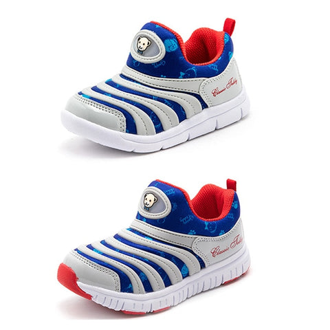 PandaQ Kids Chilren's Fashionable Casual Classic Tennis Toddler Baby Boys Girls Slip Star Sport Running Zapin Customization