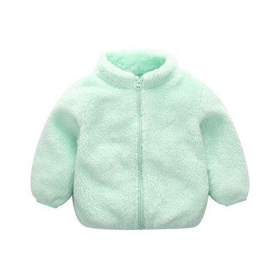 2019 Winter New Girls Plush Warm Coat Fleece Warm Pageant Party Warm Jacket Snowsuit 1-5Y Baby Zip Up Coat Outerwear Kid Clothes