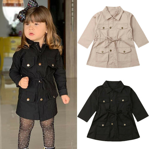 2019 Fashion Infant Baby Girls Boys Kids Jacket Coat Solid Single Breasted Jacket Autumn Winter Warm Children Tops 2-7Y