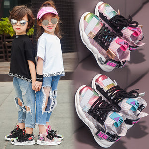 New Fashion Kids Shoes for Boys Girls  Breathable Children Casual Sneakers Baby Girl Soft Running Sports Shoes