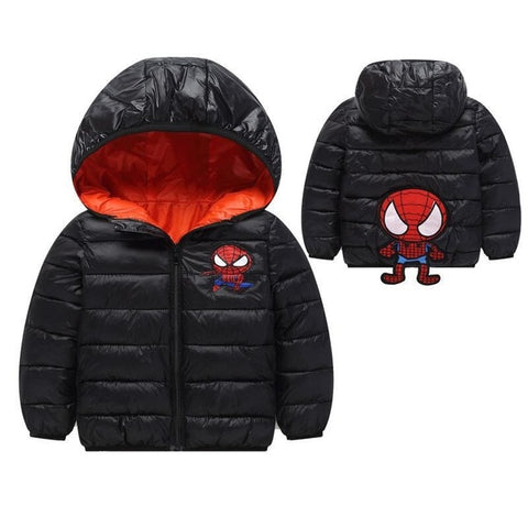 Baby autumn and winter new warm clothing children's jacket thickening plus velvet padded jacket boy hooded jacket boy warm jacke