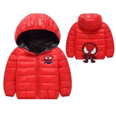 Baby autumn and winter new warm clothing children's jacket thickening plus velvet padded jacket boy hooded jacket boy warm jacke