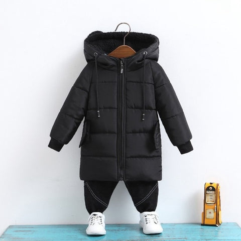 80-130 Cm Girls Jackets Kids Boys Coat Children Winter Outerwear Coats Casual Baby Girls Clothes Winter Parkas Kids Jacket