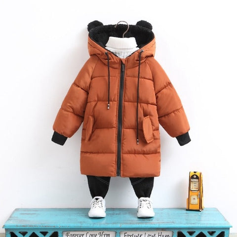 80-130 Cm Girls Jackets Kids Boys Coat Children Winter Outerwear Coats Casual Baby Girls Clothes Winter Parkas Kids Jacket