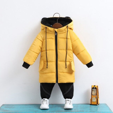 80-130 Cm Girls Jackets Kids Boys Coat Children Winter Outerwear Coats Casual Baby Girls Clothes Winter Parkas Kids Jacket