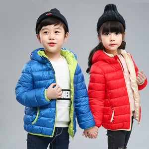 2019 Autumn Children Jackets Hooded Outerwear Boys Warm  Jacket Fashion Kids Zipper Coat Clothes Teenager Girls Outerwear Jacket