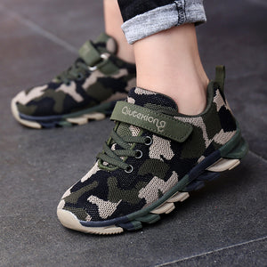 Kids Shoes Boys Sneakers Children Sports Shoes Casual Fashion Camouflage Breathable Air Mesh Girls Shoes Flats Students Trainers