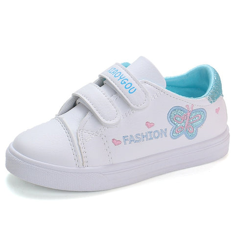 Bekamille Children Sport Shoes Autumn Infant Girls Baby Embroidery Butterfly Shoes Kids Casual Sneakers Student Running Shoes