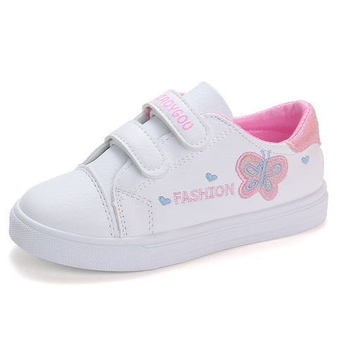 Bekamille Children Sport Shoes Autumn Infant Girls Baby Embroidery Butterfly Shoes Kids Casual Sneakers Student Running Shoes