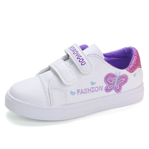 Bekamille Children Sport Shoes Autumn Infant Girls Baby Embroidery Butterfly Shoes Kids Casual Sneakers Student Running Shoes