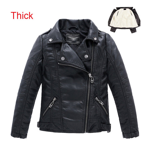 2019 New Winter Autumn Kids Leather Jacket 3-12Yrs Spring Fashion Warm Baby Boy Jacket Coat Thicken Kids Jacket For Boy Clothes