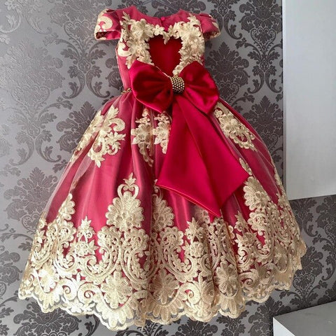 Girls Dress Elegant New Year Princess Children Party Dress Wedding Gown Kids Dresses for Girls Birthday Party Dress Vestido Wear