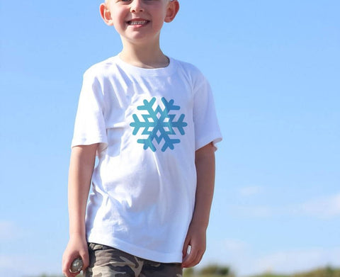 Snowflake Child T-Shirt Kids Tshirt Boy Girl T Shirt Children Toddler Clothes Funny Top Tees Summer Casual Baby Clothes