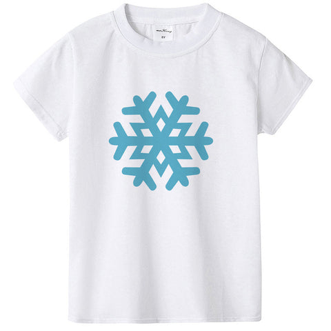 Snowflake Child T-Shirt Kids Tshirt Boy Girl T Shirt Children Toddler Clothes Funny Top Tees Summer Casual Baby Clothes