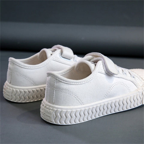 2019 Autumn Fashion New Children Canvas ayakkabı Girls Sneakers Toddler Breathable Spring Kids Shoes For Boys Soft Casual Shoes