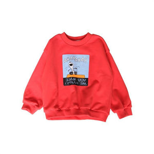 WLG boys girls hoodies kids autumn cartoon o-neck long sleeve hodie baby casual all match clothes 2-6 years