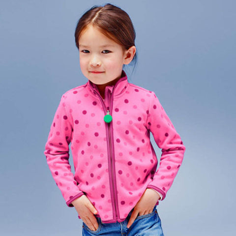 Girls Hoodie Coats New Arrival 2019 Spring Autumn Children Kids Dot Fleece Jackets Kid Girls Sweatshirt Warm