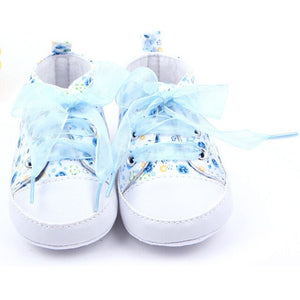 On Sale Kids Baby Girls Cotton Floral Infant Soft Sole Baby First Walker Toddler Shoess