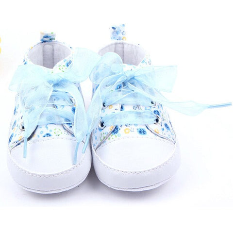 On Sale Kids Baby Girls Cotton Floral Infant Soft Sole Baby First Walker Toddler Shoess