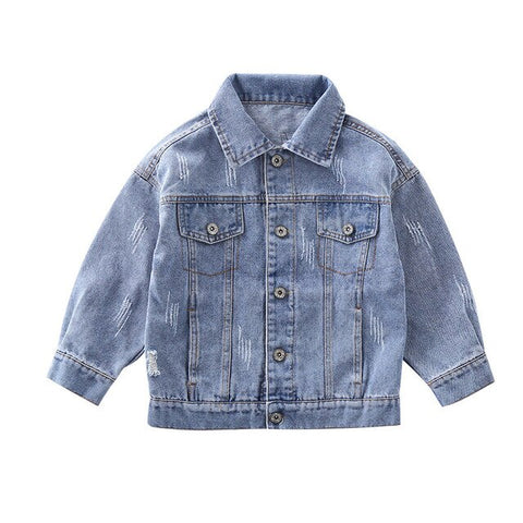 2019 Fashion Childern Denim Coat&Outerwear Baby Girls Denim Jacket Kids Girls Jean Outfits Teenager Girl Cartoon Denim Coat 4-13