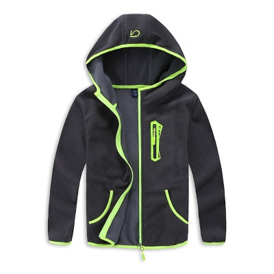 spring and autumn trendy boys sport hooded jacket kids outerwear fall 2017 new arrival kids polar fleece soft shell clothing