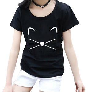 KITTY KITTEN Meow Print kids T shirt Cotton Casual Funny Shirt For girls tops tee hipster streetwear short sleeve casual t-shirt