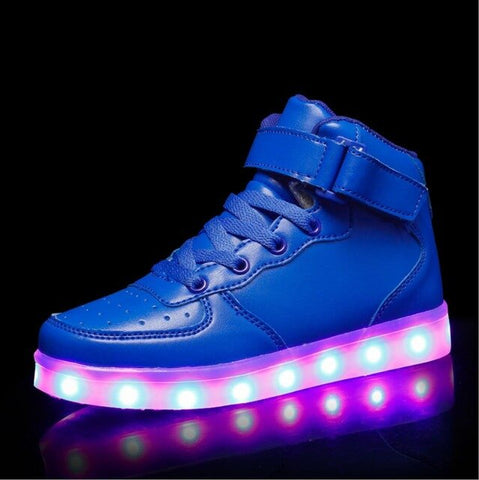 Classical Led Shoes for kids and adults USB chargering Light Up Sneakers for boys girls men women Glowing Fashion Party Shoes