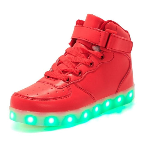 Classical Led Shoes for kids and adults USB chargering Light Up Sneakers for boys girls men women Glowing Fashion Party Shoes