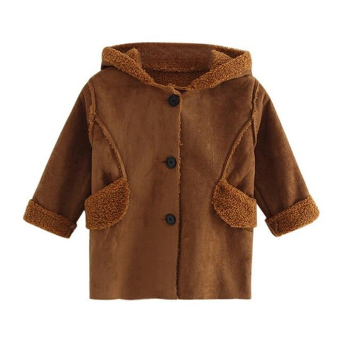 2018 Autumn Winter Baby Girls Jacket Jackets For Girls Windbreaker Boys Kids Warm Clothes Hooded Coat Jacket Cardigan Outwear