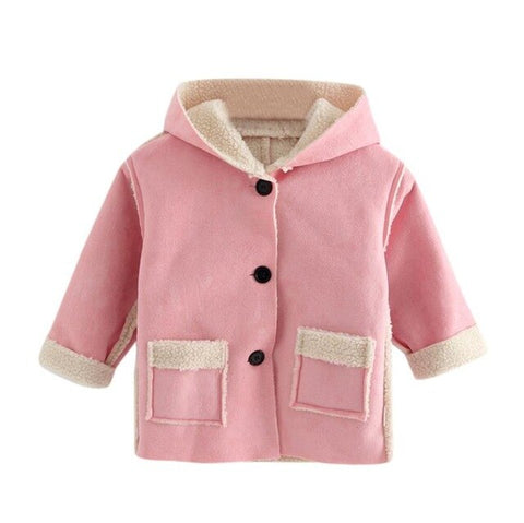 2018 Autumn Winter Baby Girls Jacket Jackets For Girls Windbreaker Boys Kids Warm Clothes Hooded Coat Jacket Cardigan Outwear