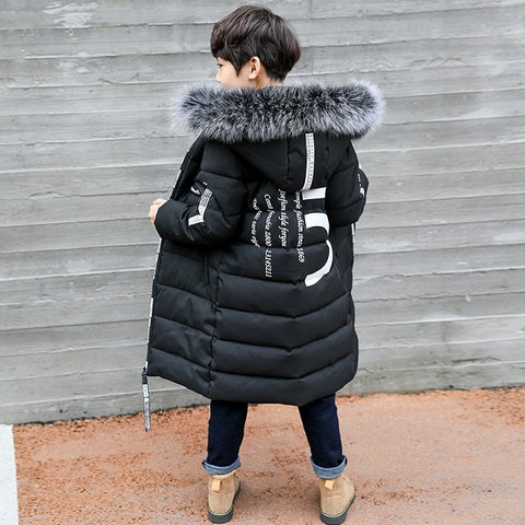 Winter Thicken Windproof Warm Kids Coat Waterproof Children Outerwear Kids Clothes Boys Jackets For 3-12 Years Old