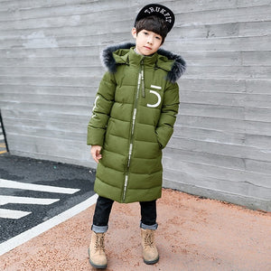 Winter Thicken Windproof Warm Kids Coat Waterproof Children Outerwear Kids Clothes Boys Jackets For 3-12 Years Old