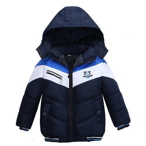 Baby Boys Jacket 2019 Autumn Winter Jacket For Boys Children Jacket Kids Hooded Warm Outerwear Coat For Boy Clothes 2 3 4 5 Year