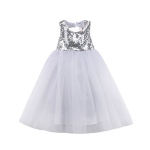 Emmababy Girl Bridesmaid Dresses Fashion Casual Comfort Baby Flower Kids Party Sequin Wedding Princess Dresses for Cute Girl