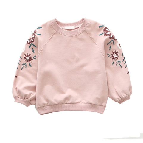 Baby Girls Clothes Long Sleeve Kids Sweatshirts Flower Print Children Girl Clothing Top Autumn/Winter